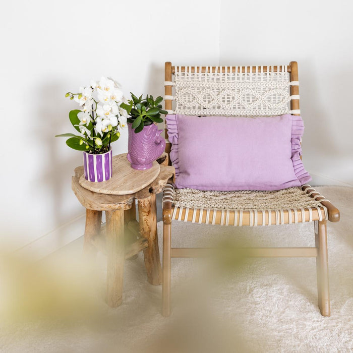 Vaso Decorativo A Forma Di Pesce - Lilla