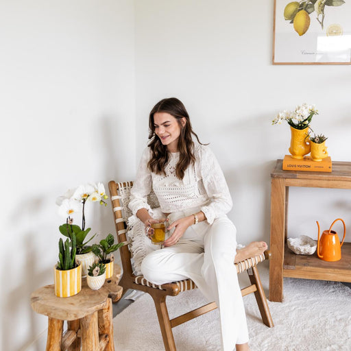 Vaso Decorativo Granada - Giallo