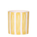 Vaso Decorativo Con Strisce Dipinte - Giallo