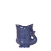 Vaso In Ceramica Con Pesce Decorativo - Blu