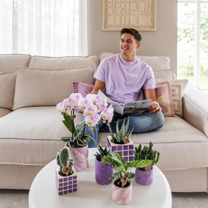 Vaso In Ceramica Rosa Candy