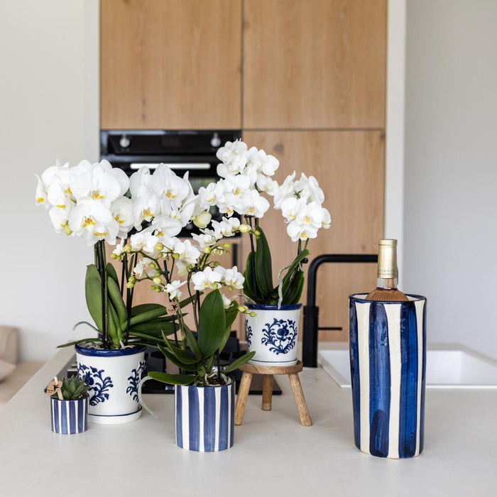 Vaso In Ceramica Malaga - Blu