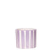 Vaso In Ceramica Rigata Lilla