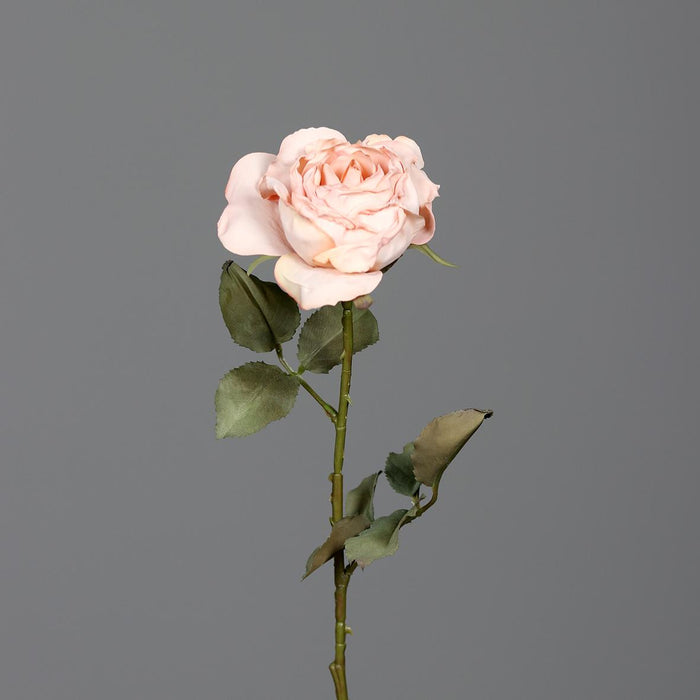 Rosa Artificiale Alta 60Cm Aspetto Rustico Secco
