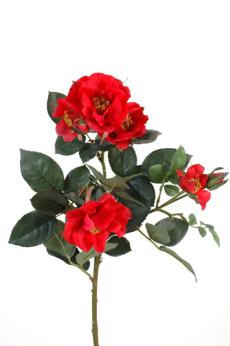 Rosa Artificiale Mandy 45Cm Rosso Natural Touch