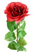Rosa Artificiale Rossa 66Cm Per Decorazione D'interni