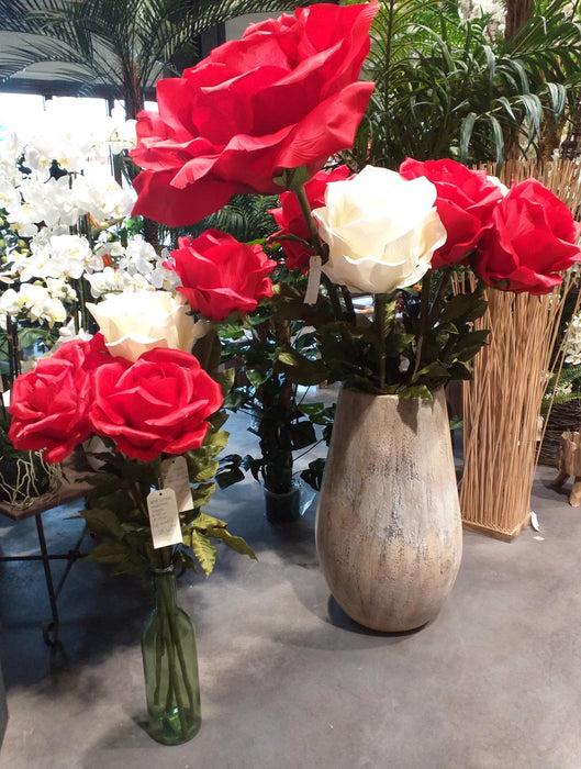 Rosa Artificiale Gigante Rossa 108 Cm Decorazione Interni