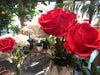 Rosa Artificiale Gigante Rossa 108 Cm Decorazione Interni