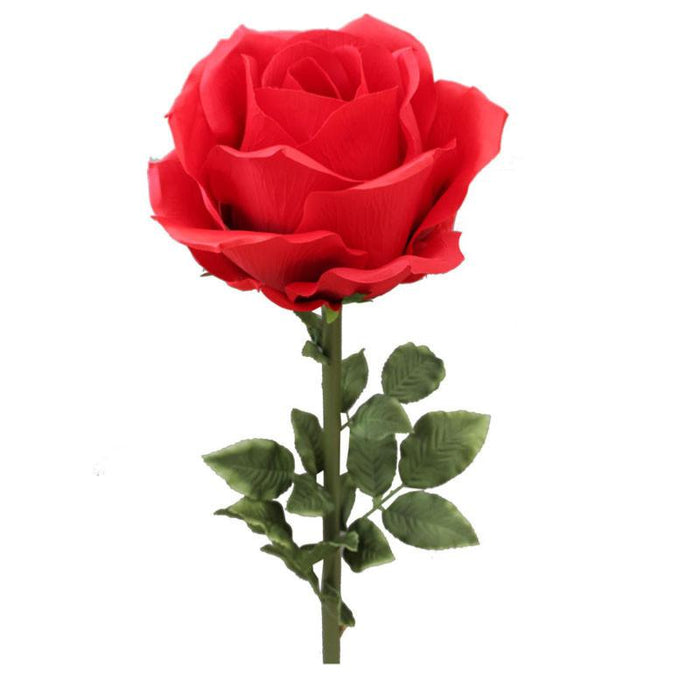 Rosa Artificiale Gigante Rossa 108 Cm Decorazione Interni