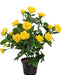 Rosa Artificiale In Miniatura Gialla
