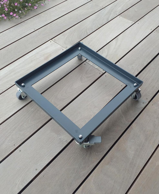 Ruota Pot In Acciaio 40Cm Per Contenitore Quadrato Graphit Volcania