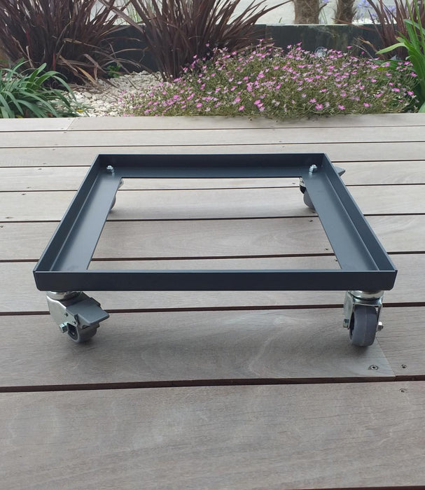 Ruota Pot In Acciaio 40Cm Per Contenitore Quadrato Graphit Volcania