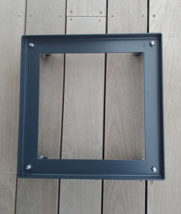 Ruota Pot In Acciaio 40Cm Per Contenitore Quadrato Graphit Volcania