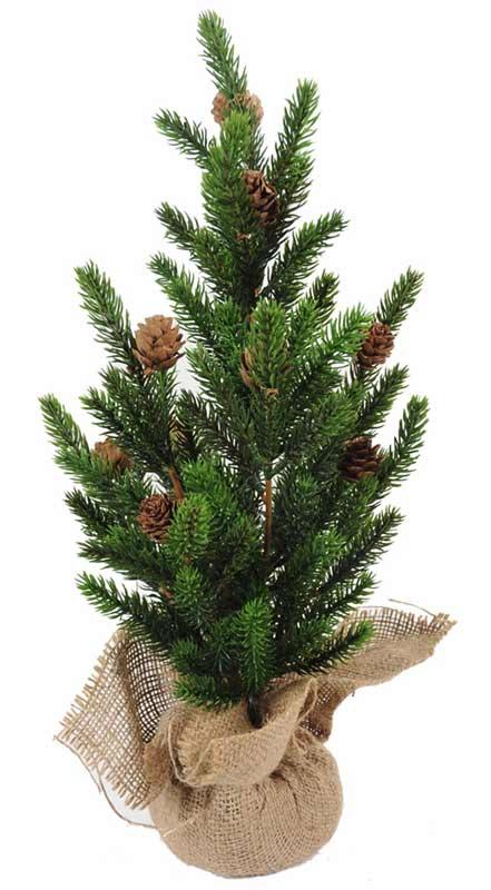 Albero Di Natale Artificiale 45Cm Con Pigne
