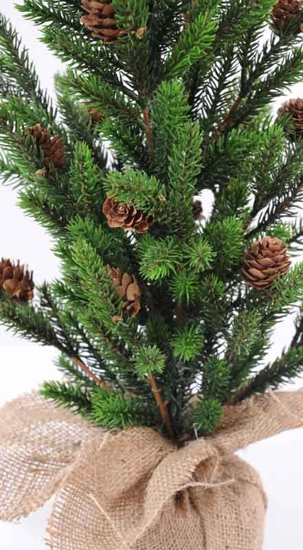 Albero Di Natale Artificiale Da 60 Cm Con Pigne