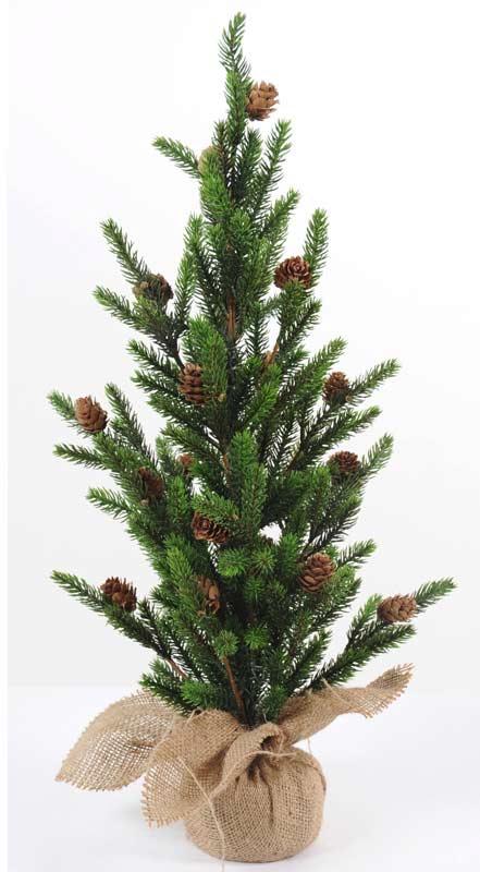 Albero Di Natale Artificiale Da 60 Cm Con Pigne
