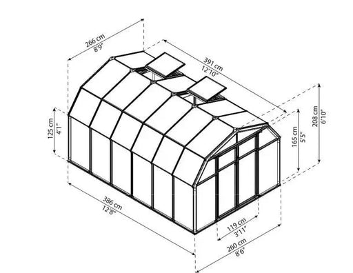Serra Per Giardiniere Hobbistico 10,4 M²