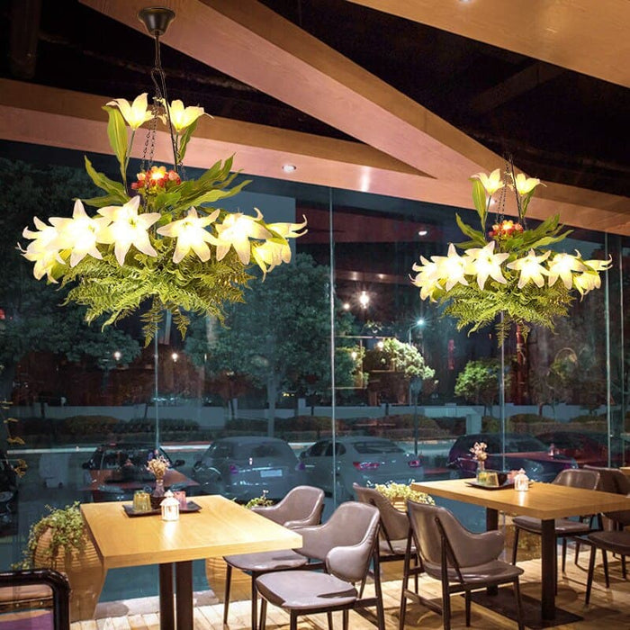 Lampada A Sospensione Fiorita