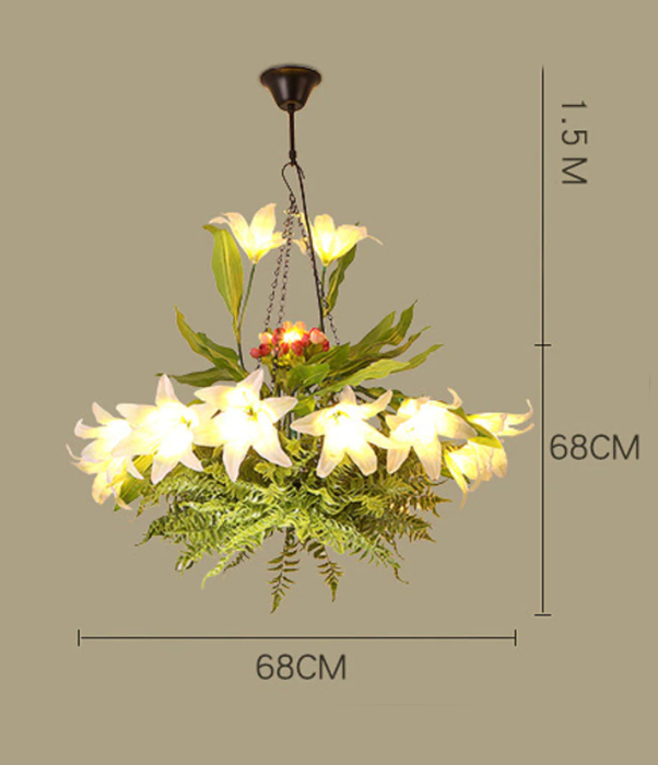 Lampada A Sospensione Fiorita