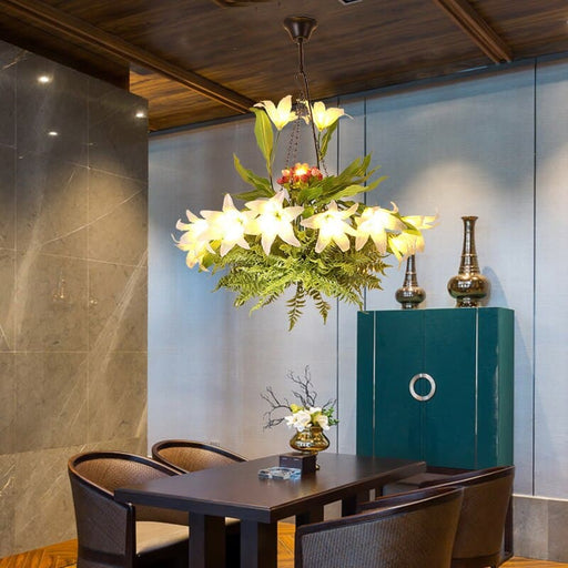 Lampada A Sospensione Fiorita