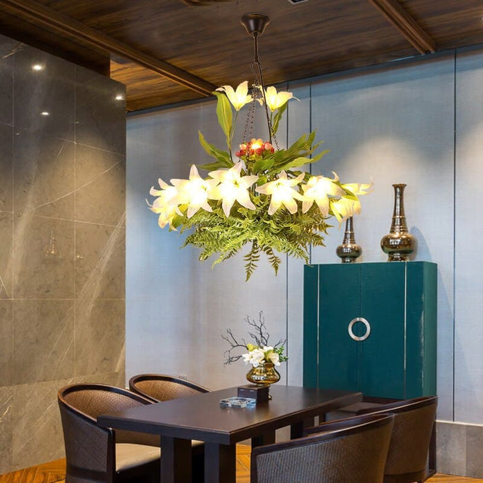 Lampada A Sospensione Fiorita