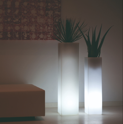 Vaso Torre Avorio Led